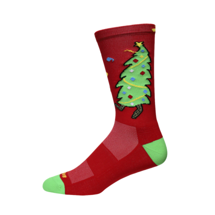 Brooks Run Merry Go Knit In Crew Socks
